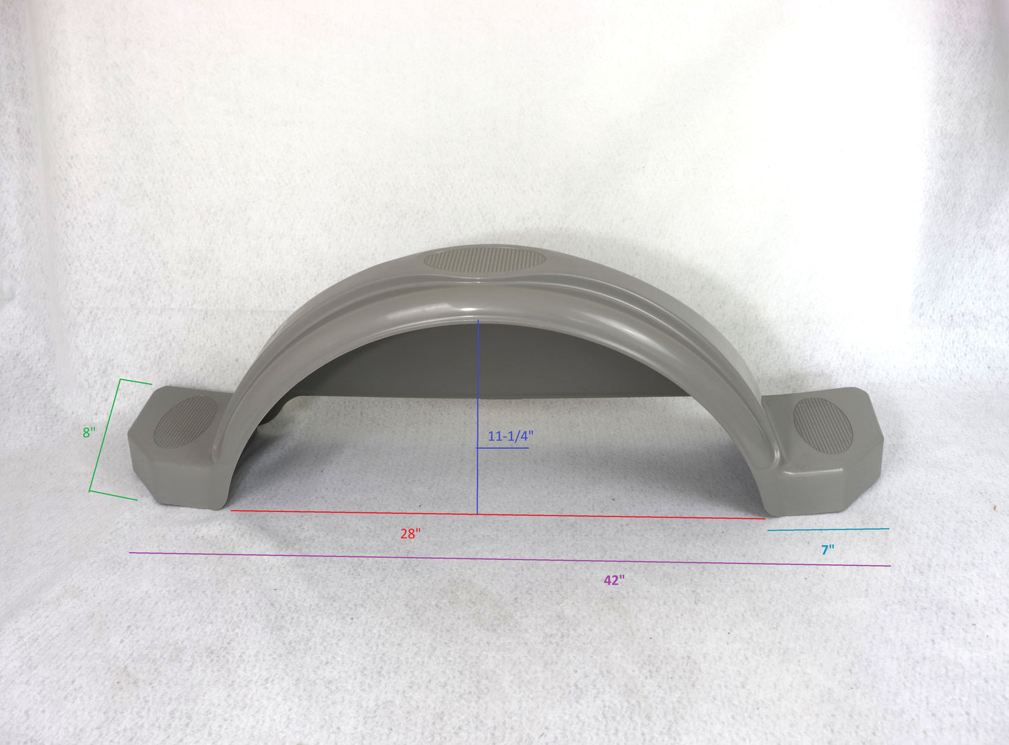 EZ Loader Gray Composite Trailer Fender – 13″ Tire, Single Axle (Discontinued Color)