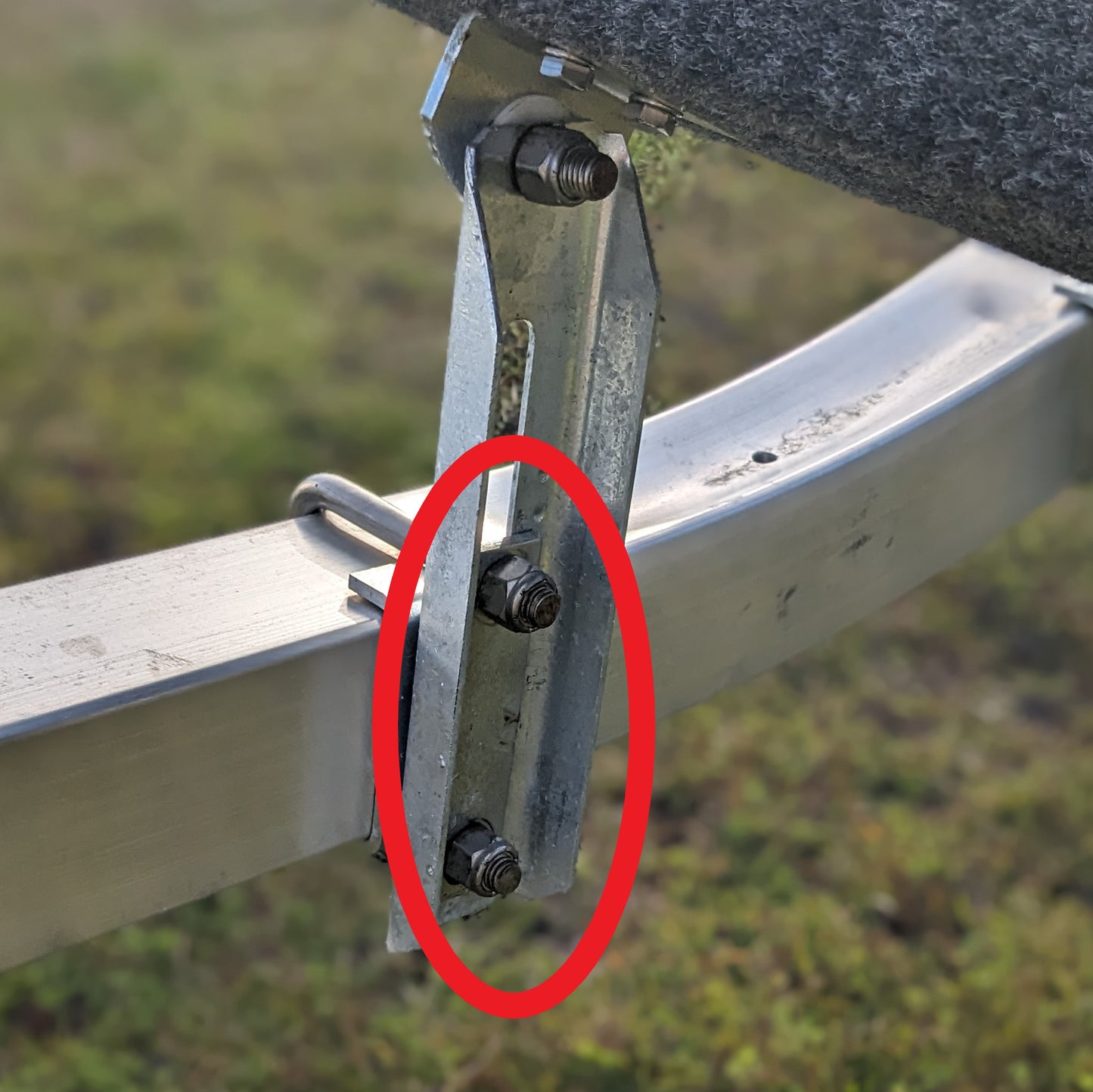 EZ Loader Strap for 3-1/8" U-Bolt 250-014872 on trailer