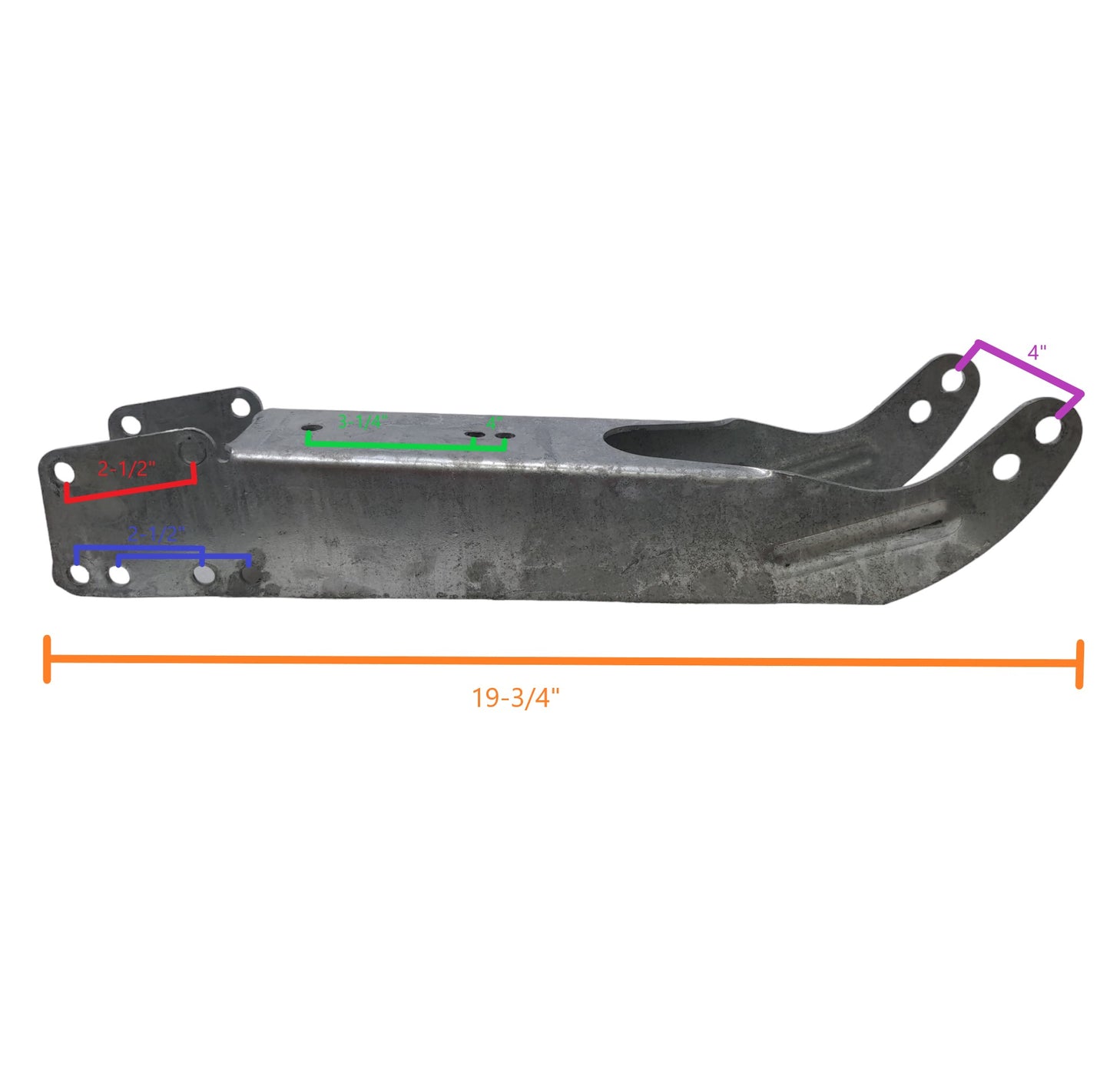 EZ Loader Adjustable Heavy Duty Winch Mount for 2 x 3 Winch Post 250-021785-10