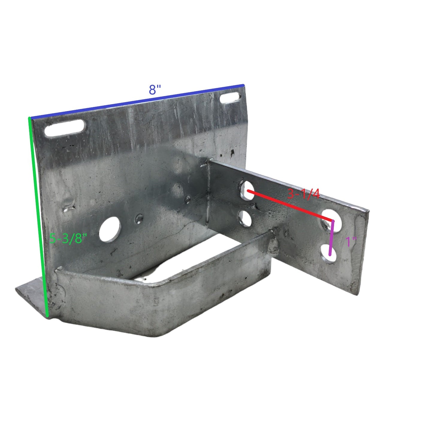 EZ Loader Left Taillight Mounting Plate for 5" Frame 250-024945-10
