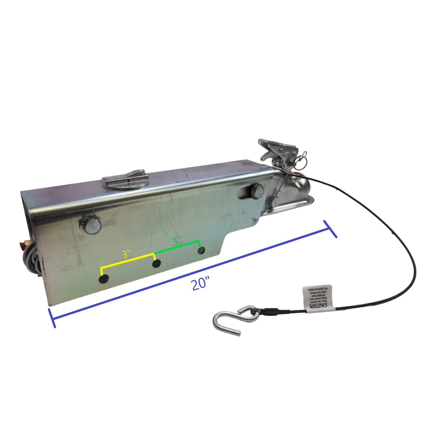EZ Loader A-75 Brake Actuator, 7.5K, Disc Brakes, Top Mount 250-031632
