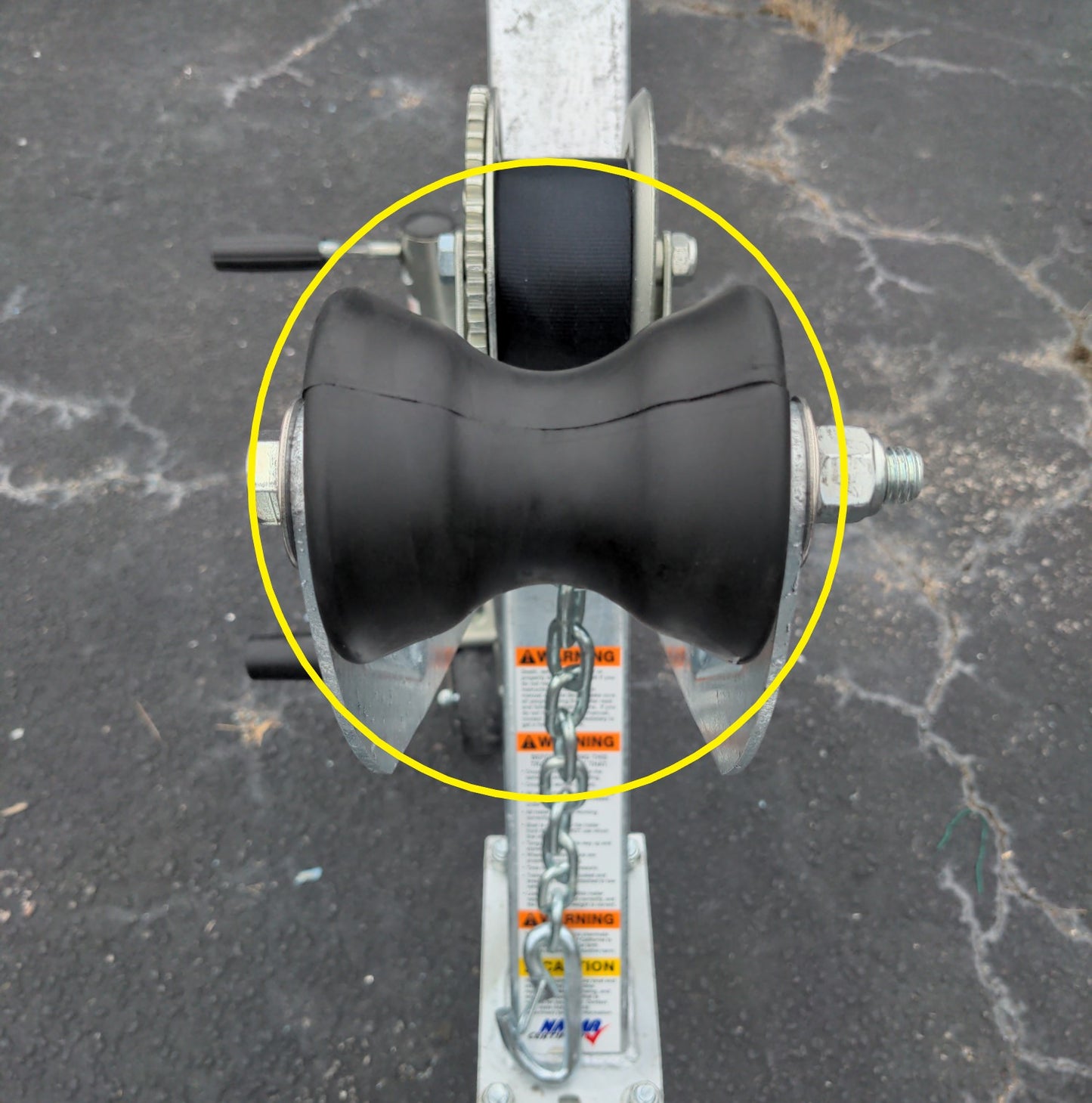 EZ Loader V Bow Roller for Winch Mount 250-071402 On Trailer
