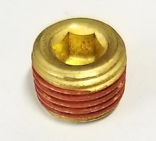 EZ Loader Brass Plug 1/8" NPT Drain Plug for Oil Bath Hub 290-034129