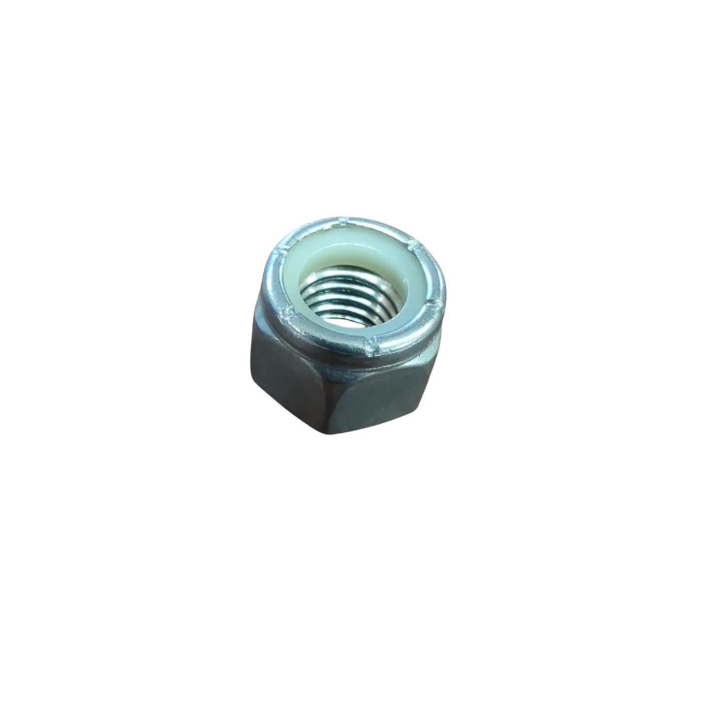 Marine-grade 3/8 stainless locknut with anti-seize wax coating