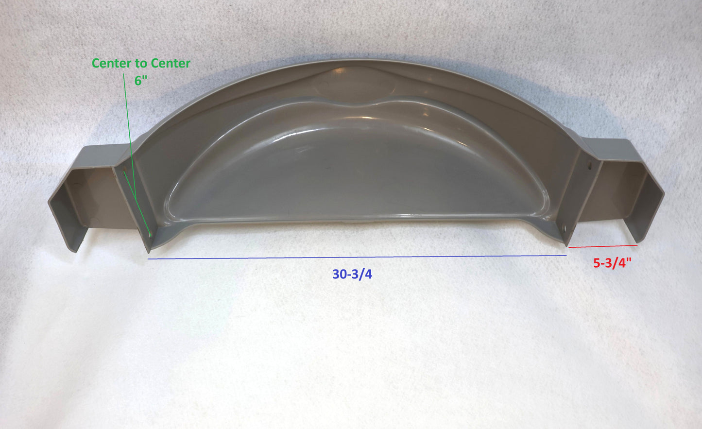EZ Loader Gray Composite Trailer Fender – 13″ Tire, Single Axle (Discontinued Color)