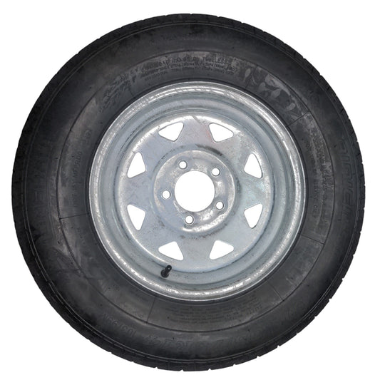 Tire and wheel ST205/75R 14C 5 Lug Radial on Galvanized Rim PA3459
