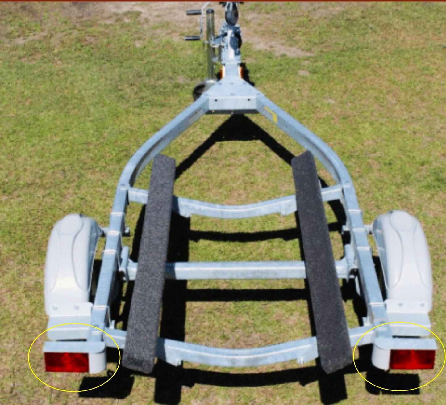 EZ Loader Gray Taillight Vanity Wire Harness Plate Cover (250-028364-10)