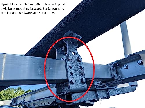 EZ Loader Trailer Parts Short 9" Upright Support Bunk or Roller Bracket 250-021786-10