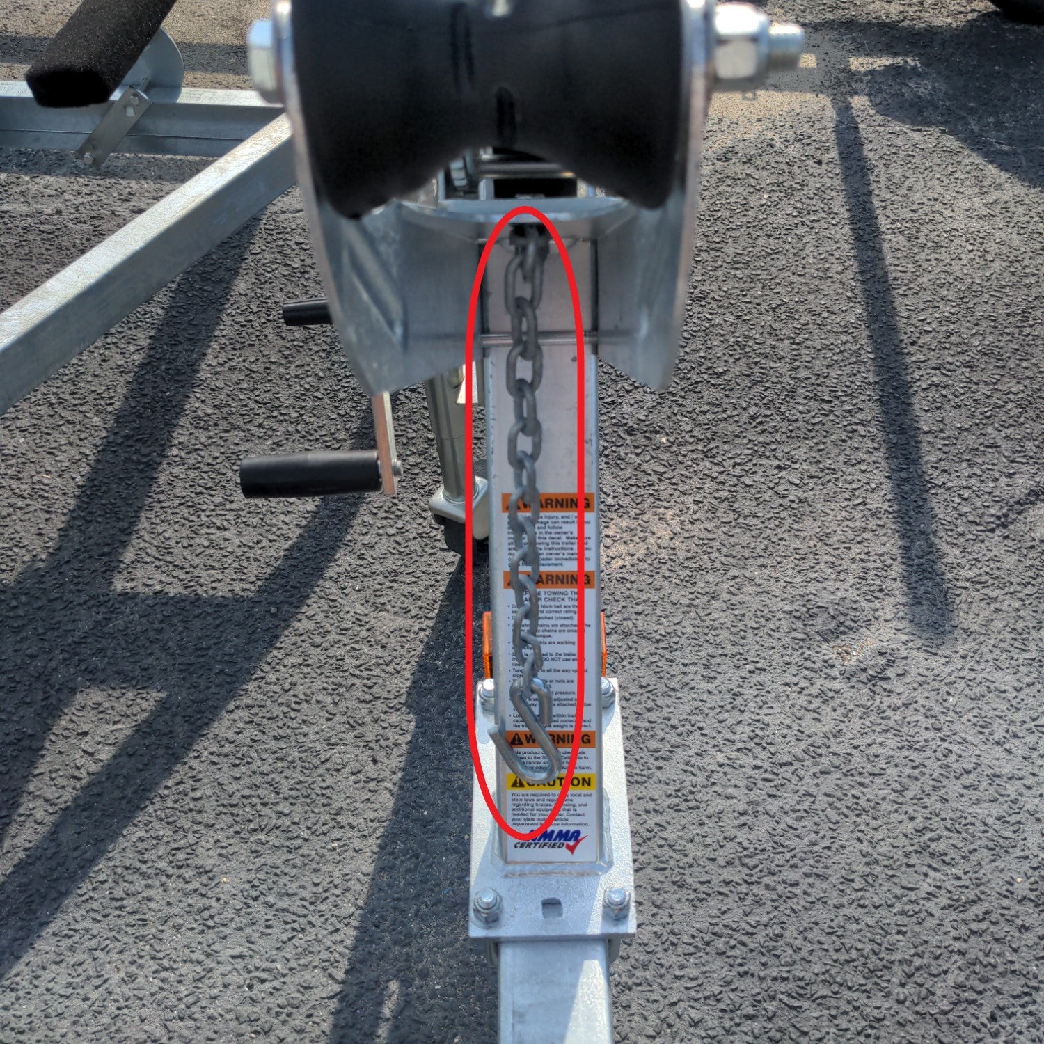 EZ Loader Winch Mount / Bow Safety Chain 14