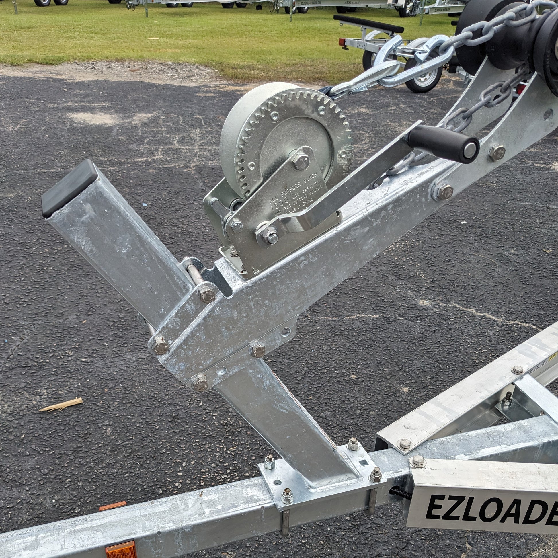 EZ Loader 3" x 3" Winch Stand Post 250-017761-10 on trailer