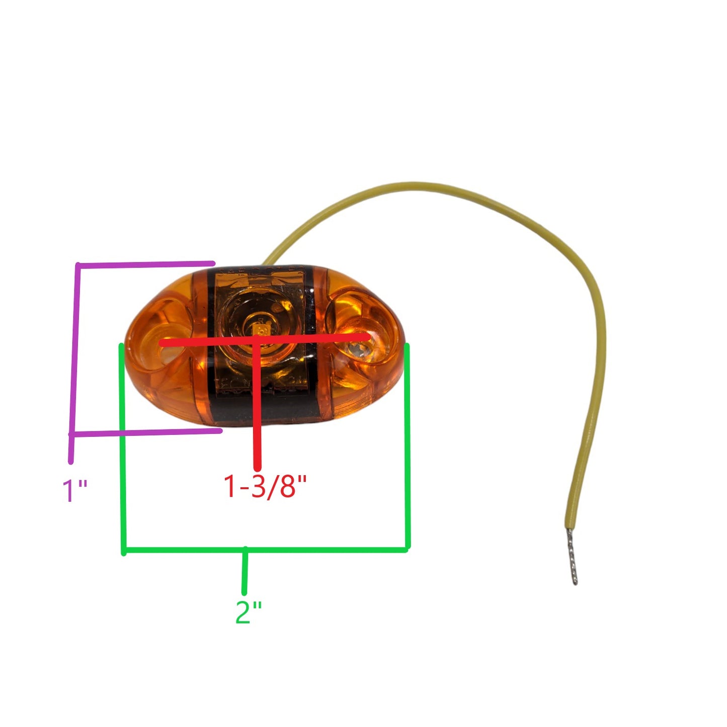 EZ Loader Amber Clearance Marker Light 250-032128-11