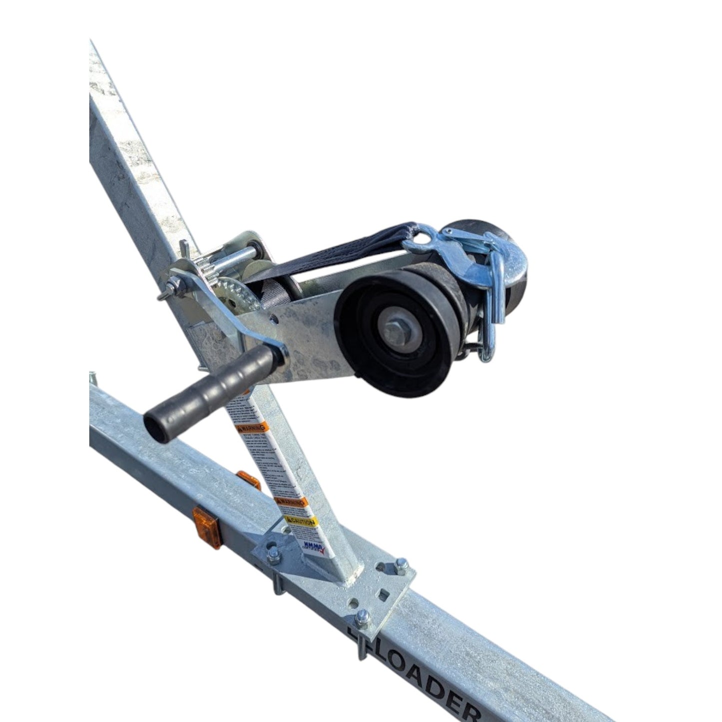 250-037056 EZ Loader 900# Winch on trailer