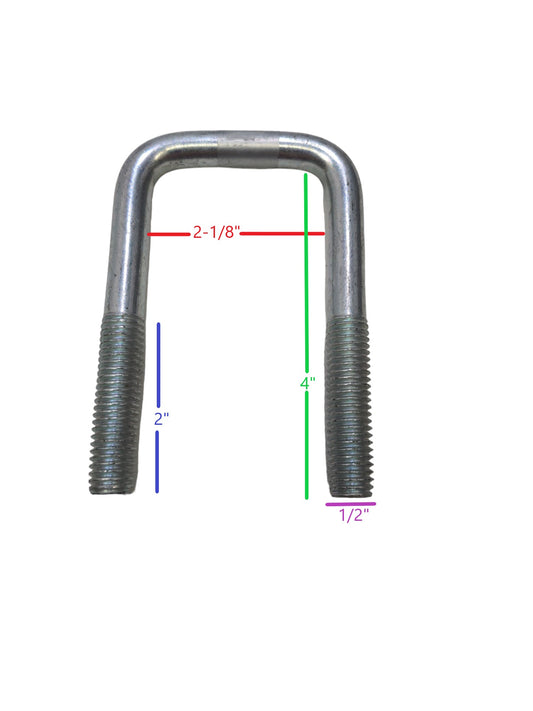 290-014674 U-Bolt  1/2"-13"  x 2" x 4"