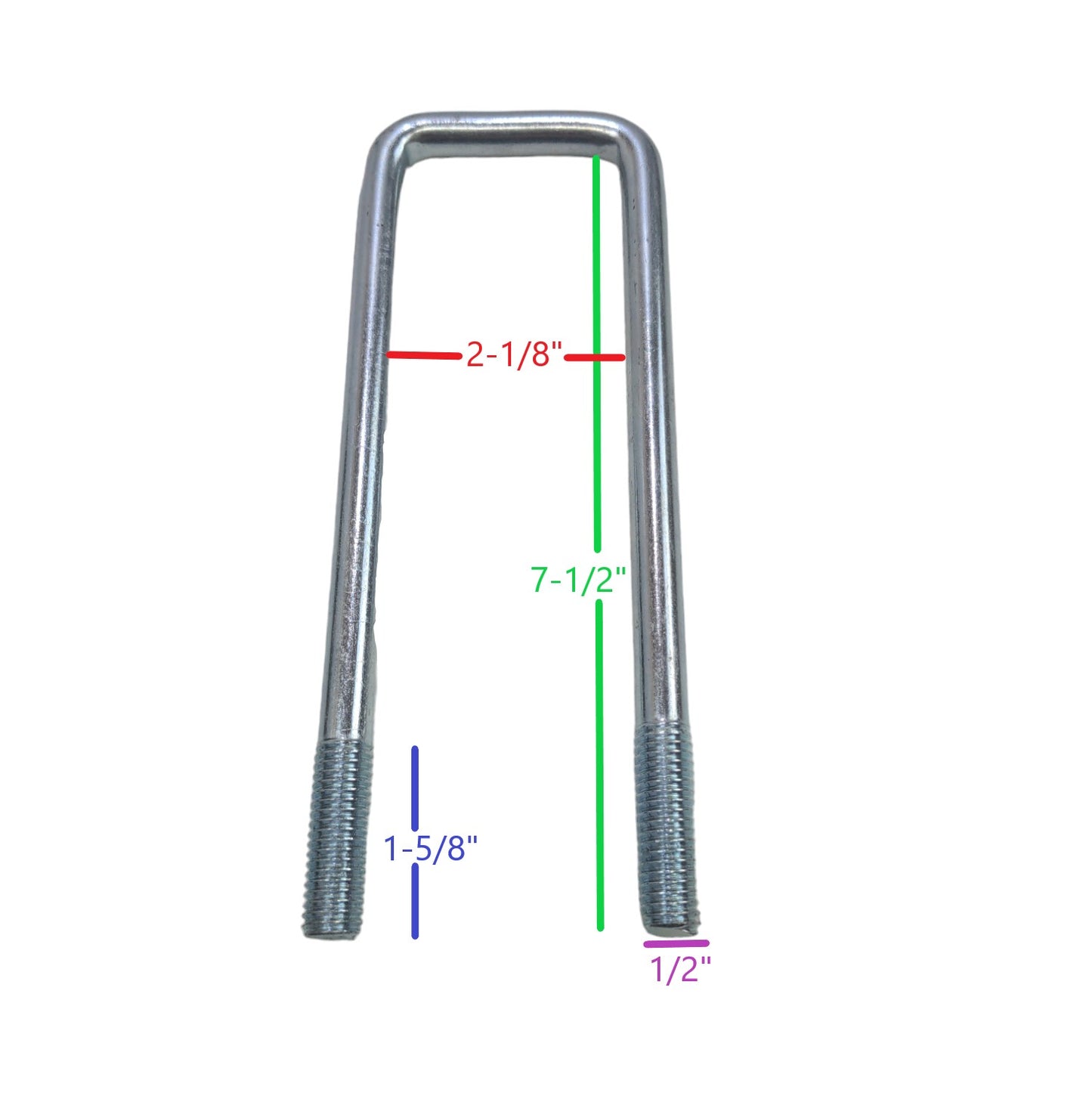 U-Bolt 1/2" x 2" x 7-1/2 290-020634