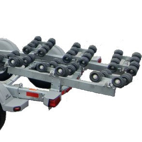 EZ Loader Quad Roller Assembly w/ 15" Arm 300-010590 on roller trailer
