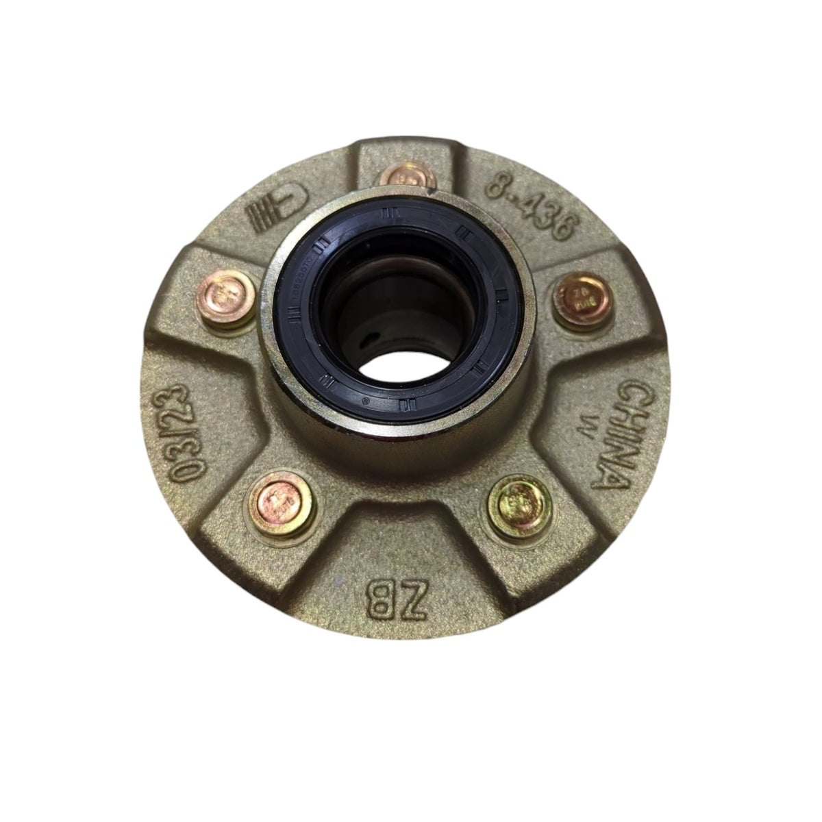 Hub Oil Spring EZ Loader 5 Lug H1000 Oil Bath Hub Kit for 1-3/8 x 1/16 Tapered Spindl ...