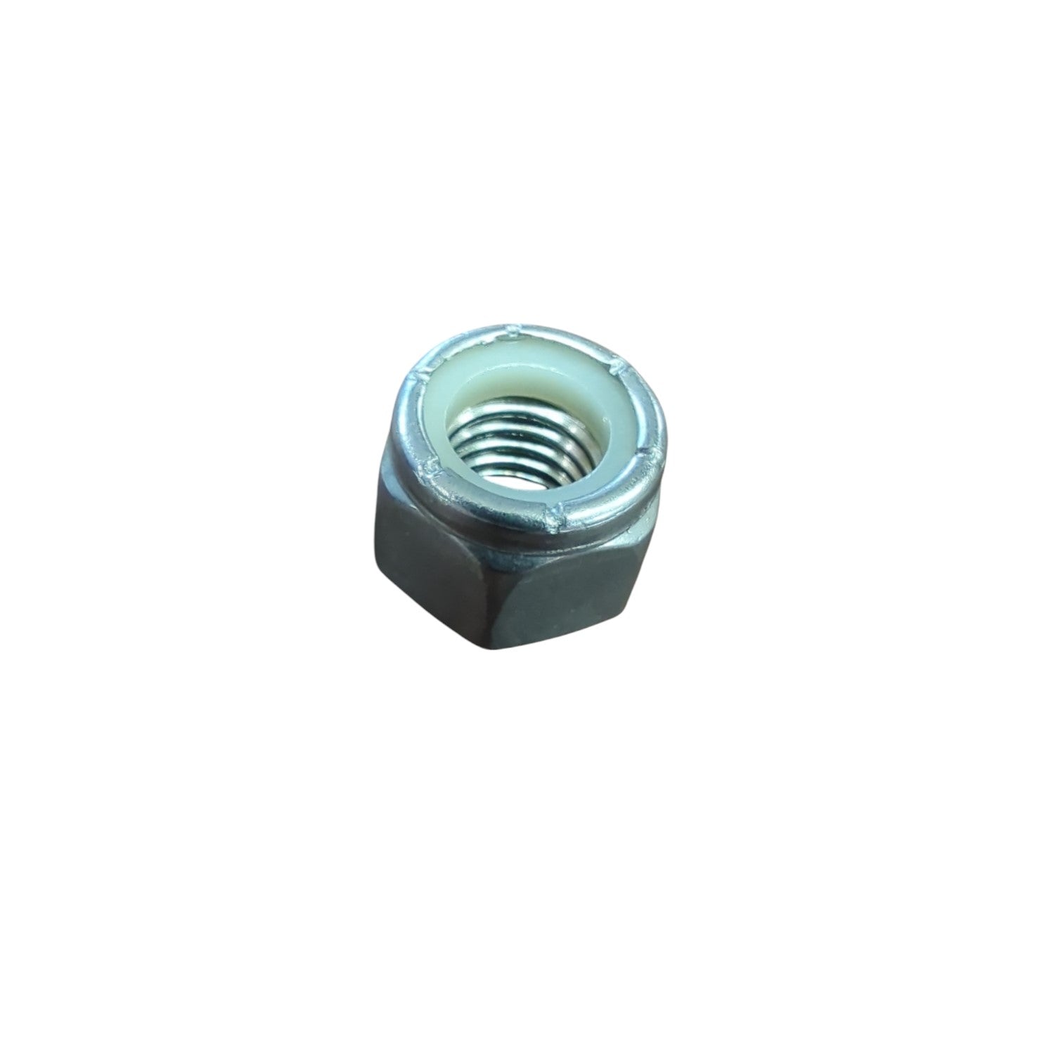 Marine-grade 3/8 stainless locknut with anti-seize wax coating