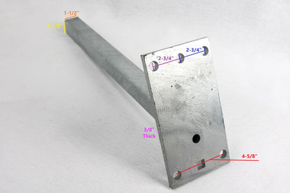 EZ Loader 1-1/2" x 1-1/2" Winch Stand Post 250-023910-10
