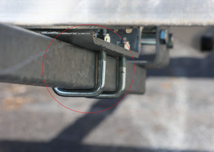 EZ Loader U-Bolt 3/8" 1-1/2 x 2-3/8'' Zinc Plated  290-002423