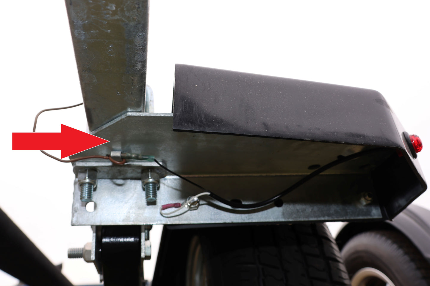 EZ Loader Step Bracket 14" Tire Fender Bracket for 2" Frame 250-023722-10