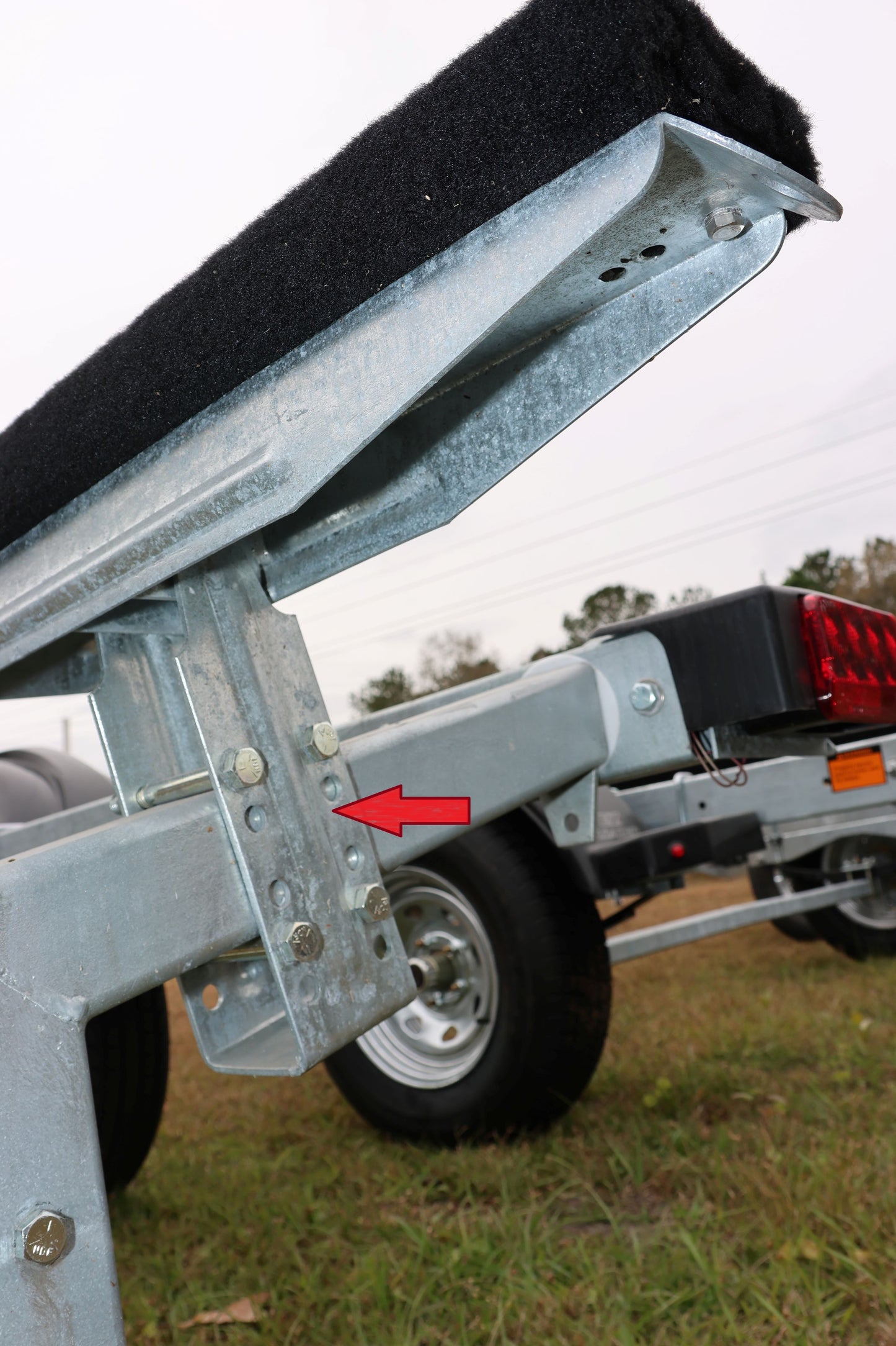 EZ Loader Trailer Parts Tall 12" Crossmember Upright Support U Bunk / Roller Bracket 250-021787-10