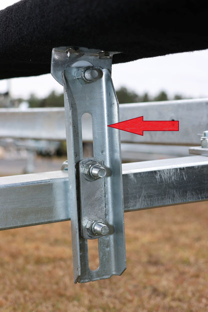 EZ Loader 9" Adjustable Upright Channel Bunk Bracket 250-014876-10