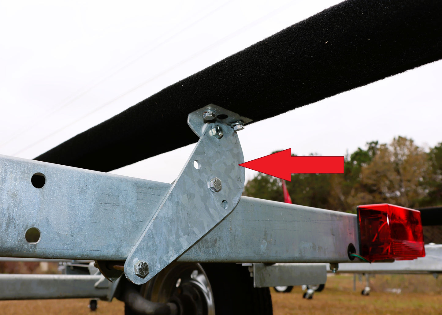 EZ Loader Light Duty Trailer Bunk Mounting Bracket. Jet Ski, Jon Boat, Wave Runner, PWC, Pork Chop Mounting Strap 250-024175-10.