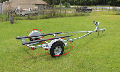 EZ Loader Gray Composite Trailer Fender 13″ Tire Single Axle (Discontinued Color)