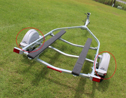 EZ Loader Gray Composite Trailer Fender 13″ Tire Single Axle (Discontinued Color)