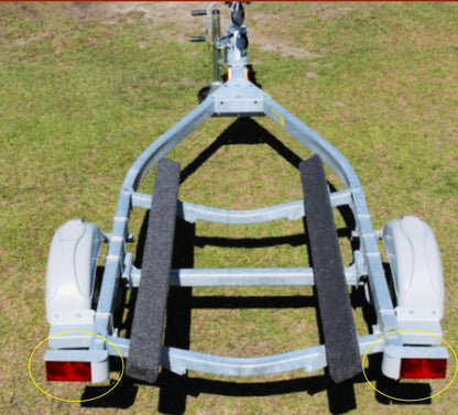 EZ Loader Gray Taillight Vanity Wire Harness Plate Cover (250-028364-10)