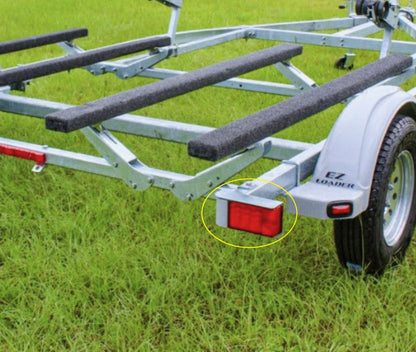 EZ Loader Gray Taillight Vanity Wire Harness Plate Cover (250-028364-10)