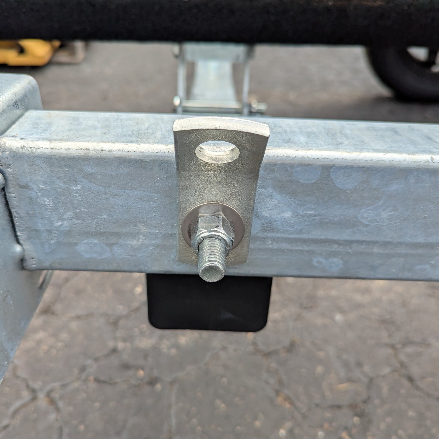 EZ Loader Strap Tie Down Point Bracket 250-010896 on trailer